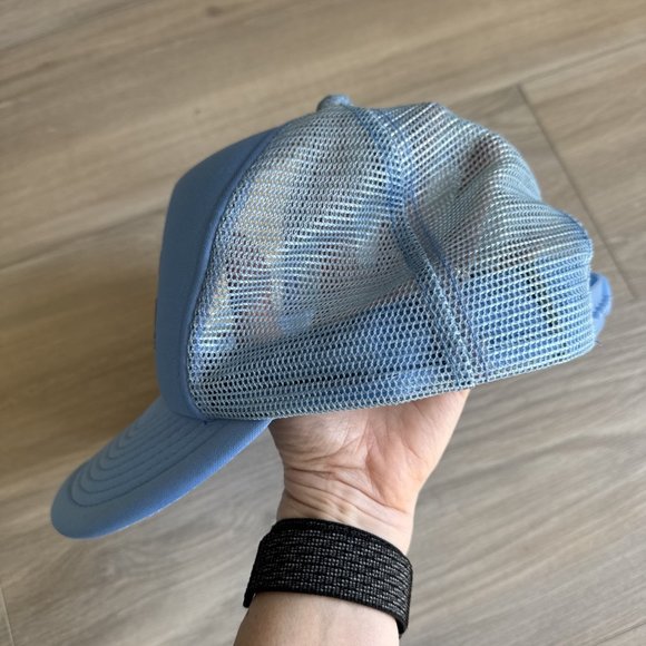 Vintage Sand Dollar St. Augustine Florida Trucker Hat Snapback Cap‎ Baby Blue - Picture 11 of 12